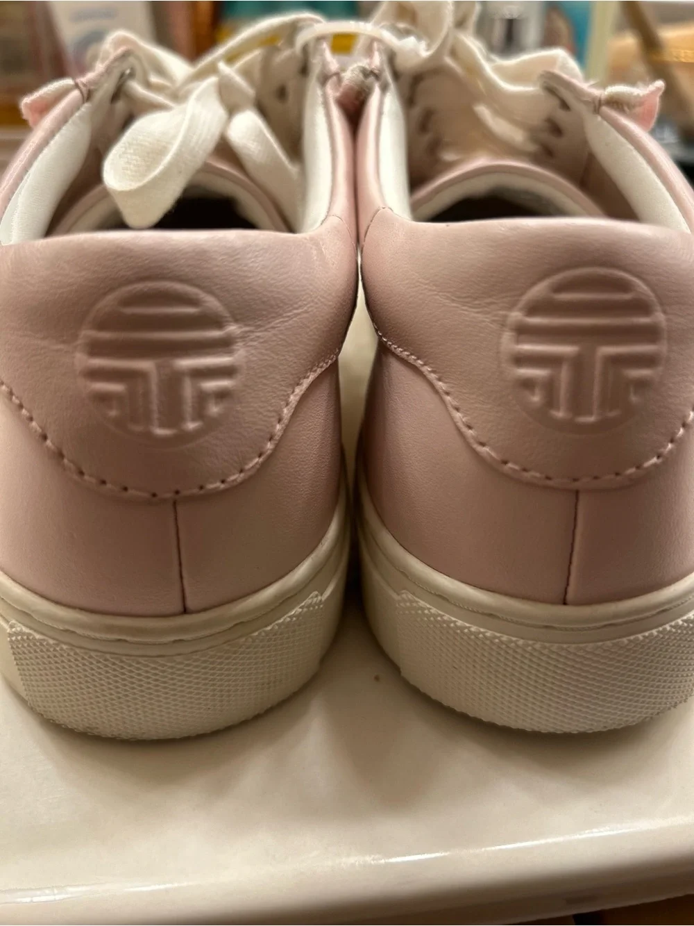 Tory Burch Pink Ruffle  Low-Top Sneakers
